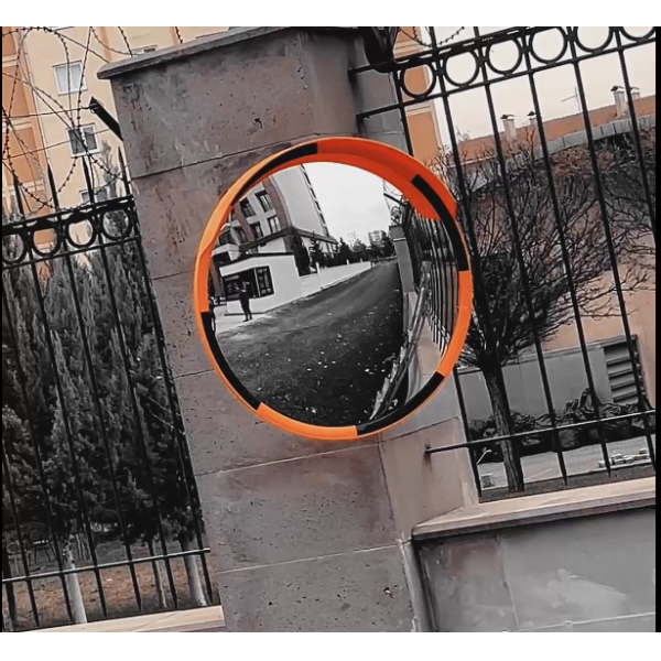 Otopark Aynası Fiyatları, Otopark Dış Bükey Ayna ,Bombeli Trafik Aynası Kare  60x80 cm Kare Sarı