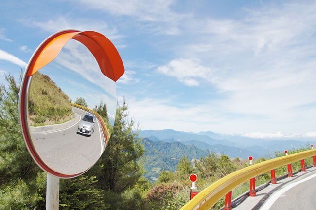 Otopark Aynası Fiyatları, Otopark Dış Bükey Ayna ,Bombeli Trafik Aynası Kare  60x80 cm Kare Sarı