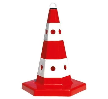50 cm Klasik Kedi Gözlü Trafik Konisi