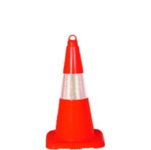 50 cm  Koni Trafik Konisi Plastik Trafik Duba Reflektör Koni Otopark Dubası