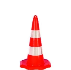 52 cm Trafik Konisi (Plastik Reflektörlü)
