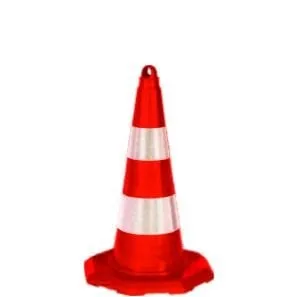 52 cm Trafik Konisi (Plastik Reflektörlü)