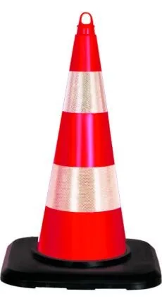 75 cm Ağırlıklı Trafik Konisi (Plastik)