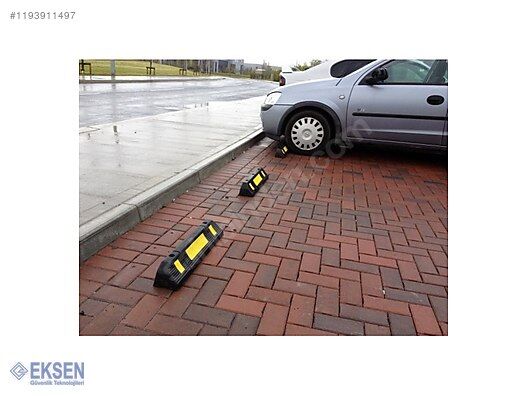 Kauçuk Stoper  Kauçuk Araç Durdurucu Kauçuk Otopark Stoperi 60 cm Siyah