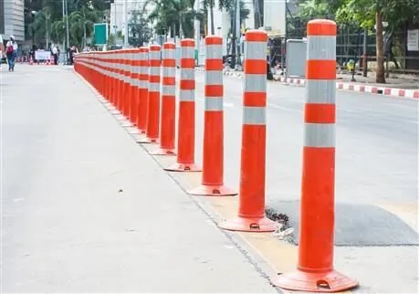Delinatör Birim Fiyat Şerit Ayırıcı Esnek Delinatör 30 cm Trafik Delinatör  TPU (Turuncu)