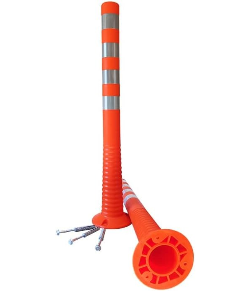 Tabansız Delinatör En Ucuz Delinatör Plastik Otopark Trafik Esnek Delinatör TPE  Şerit Ayırıcı 45 cm  (Turuncu) Ekonomik