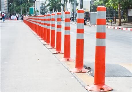 100 cm Delinatör Ölçüleri Şerit Ayırıcı  Trafik Yol Delinatör Esnek Delinatör  TPU