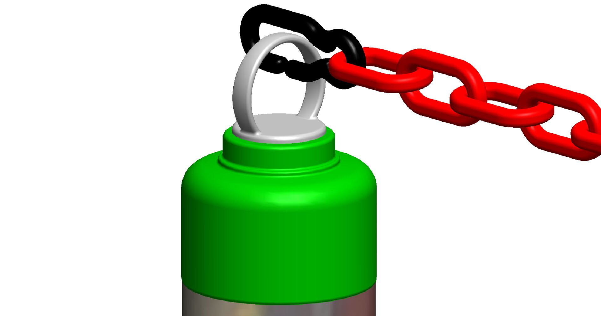 Esnek Delinatör TPE/TPU Şerit Ayırıcı  45 cm x 80 mm (Yeşil)