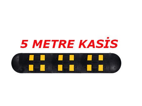 Kauçuk Kasis Fiyatları Trafik Yol Kasisi Hız Kesici Kauçuk Şaseli Kasis 5 Metre (50x40 cm)