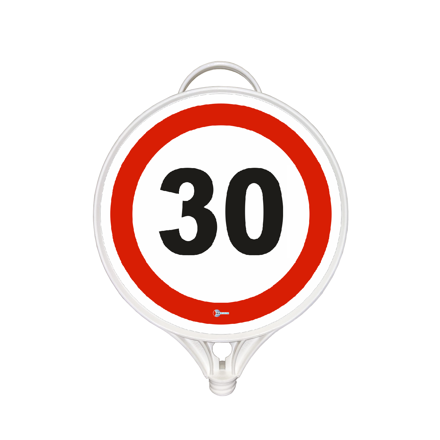 Azami Hız 30 km Tabelası Hız Sınırlaması Plastik Trafik Levhası İşareti (Tek Taraflı)