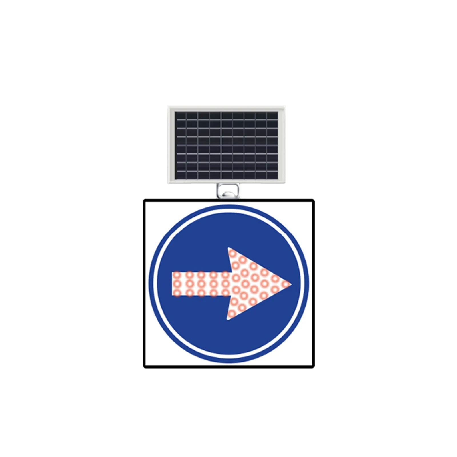 Sağdan Gidiniz Güneş Enerjili Ledli Levhası (TT-36a)