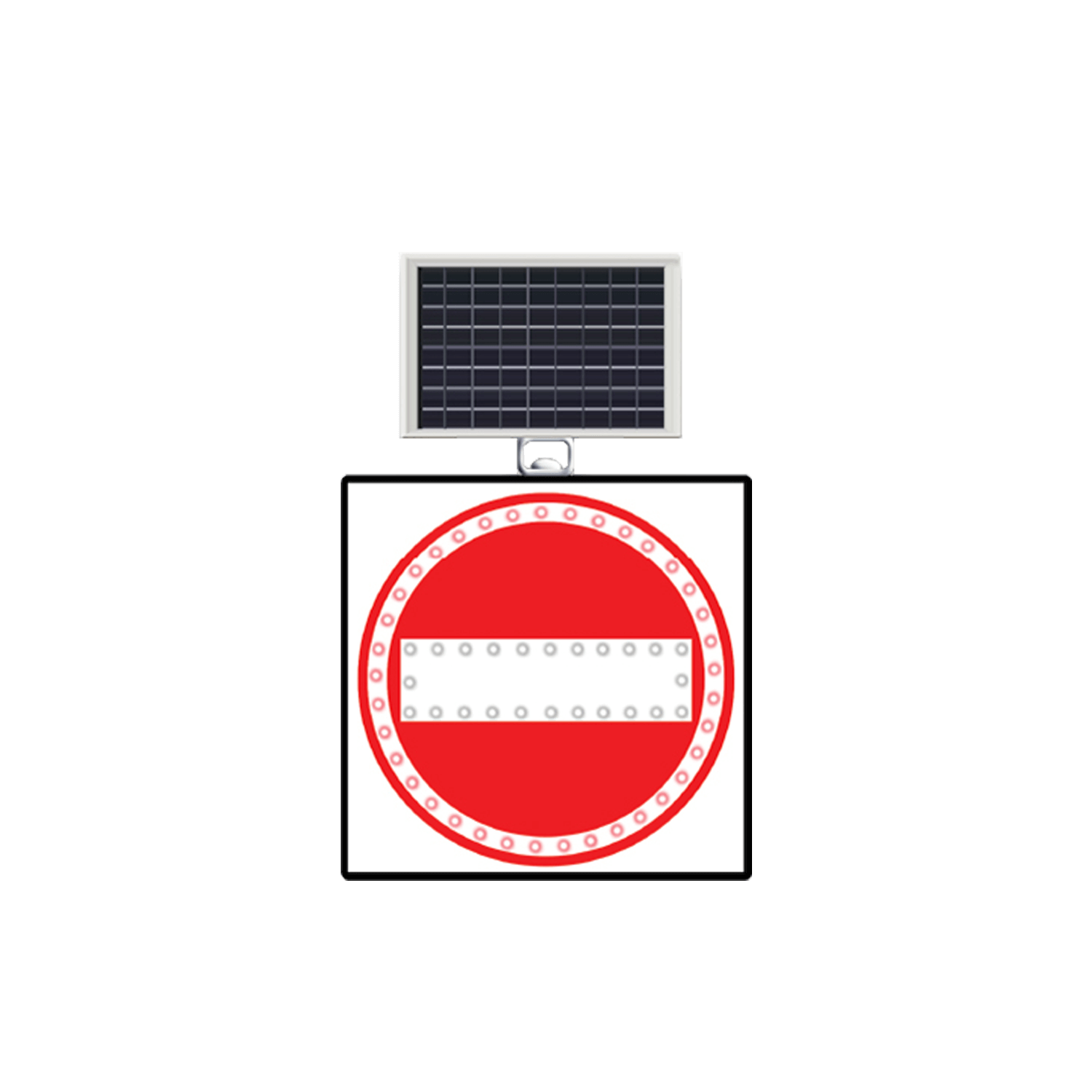 Ledli Girilmez Levhası Güneş Enerjili Solar Uyarı Trafik Levhası Işıklı Fiyatı TT-4