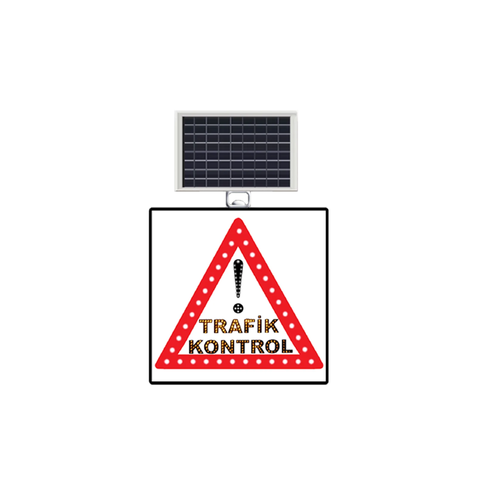 Trafik Kontrol Güneş Enerjili Ledli Solar Levhası