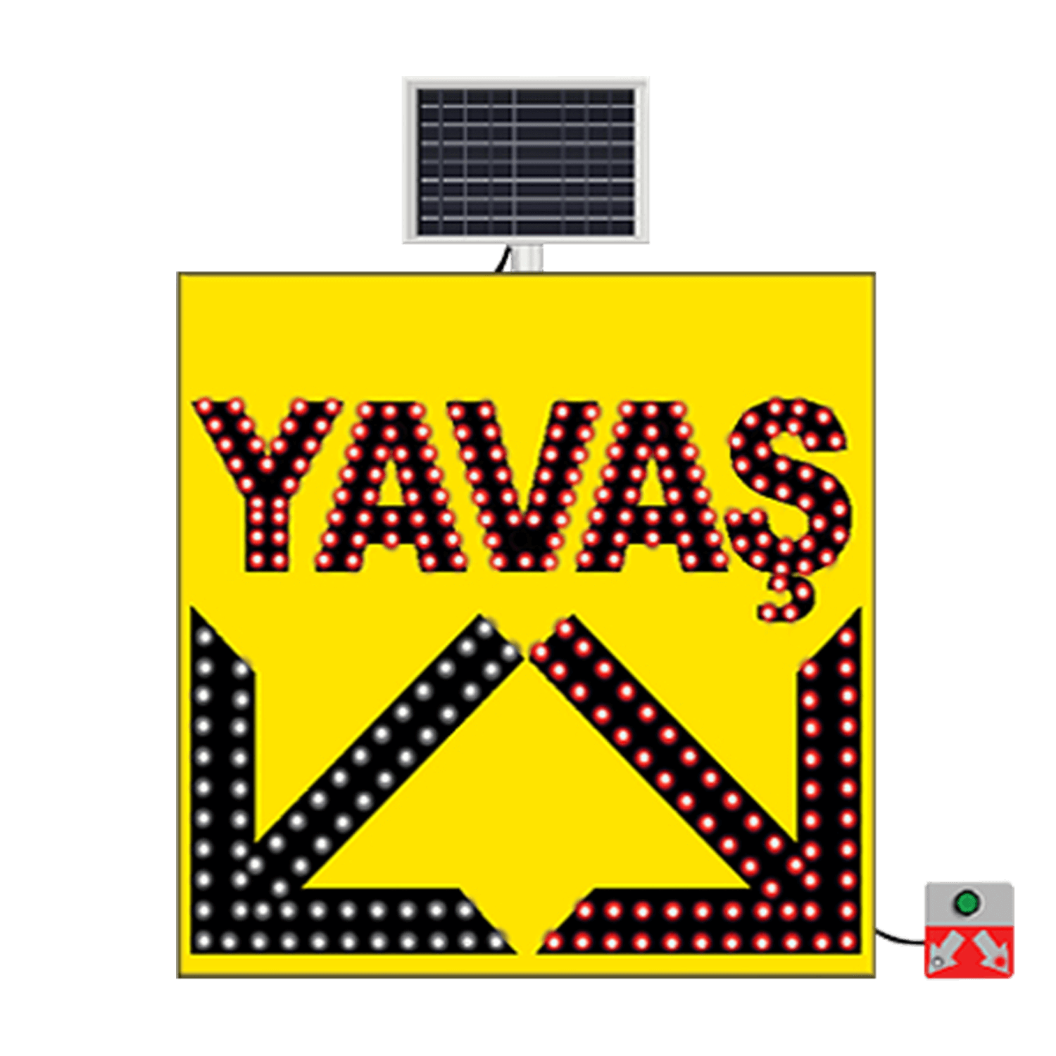 Güneş Enerjili Yavaş Levhası Çift Yönlü Ok Ledli Solar Levhası Fiyatı