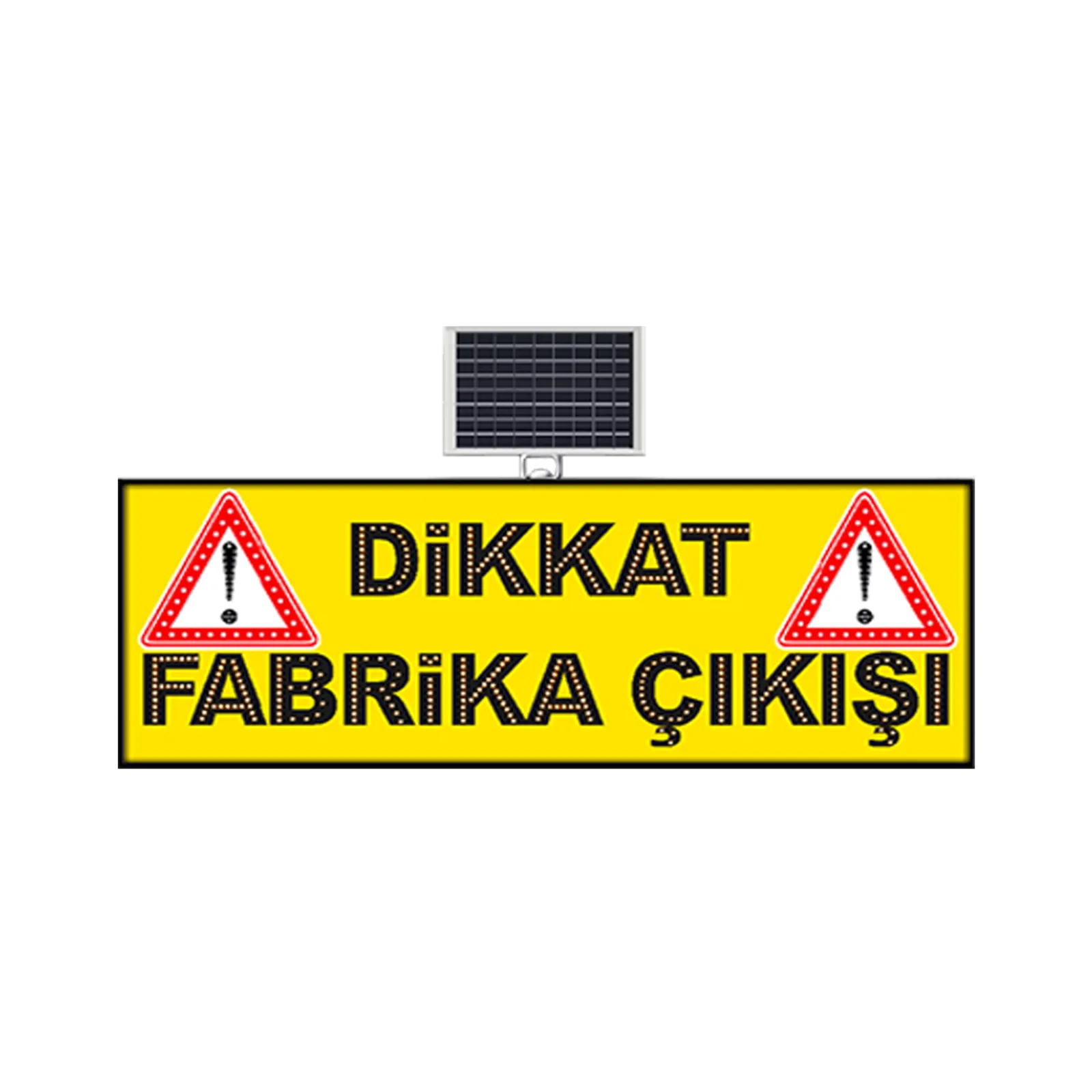 Dikkat Fabrika Çıkışı Güneş Enerjili Solar Levhası