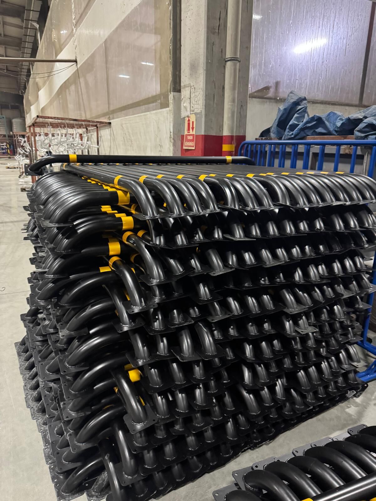 Araba Park Bariyerleri Araç Stoperi Otopark Stoperi Sonlandırma Bariyeri 200 cm Ø60mm Ø76mm
