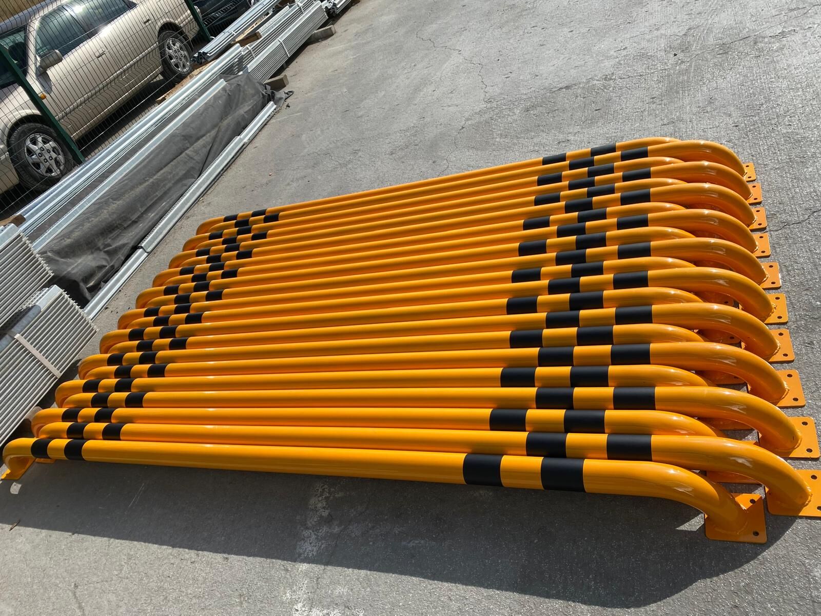 Araba Park Yeri Demiri Araç Stoperi Otopark Stoperi Sonlandırma Bariyeri 200 cm Ø60mm Ø76mm