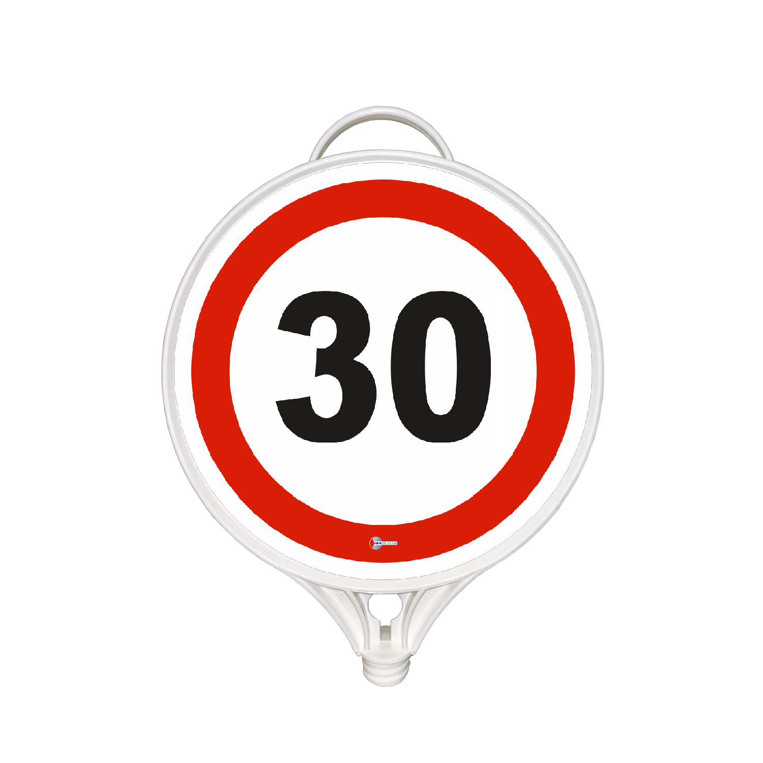 Azami Hız 30 km Tabelası Hız Sınırlaması Plastik Trafik Levhası İşareti (Tek Taraflı)