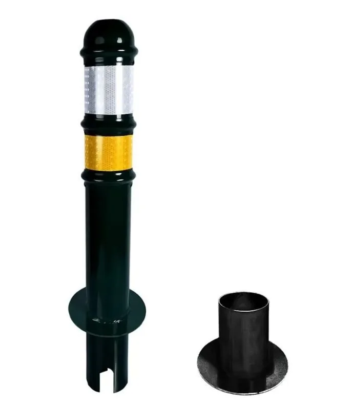 Ankrajlı Çıkan Kilitli Otopark Direği 75 cm (Ø160 mm)