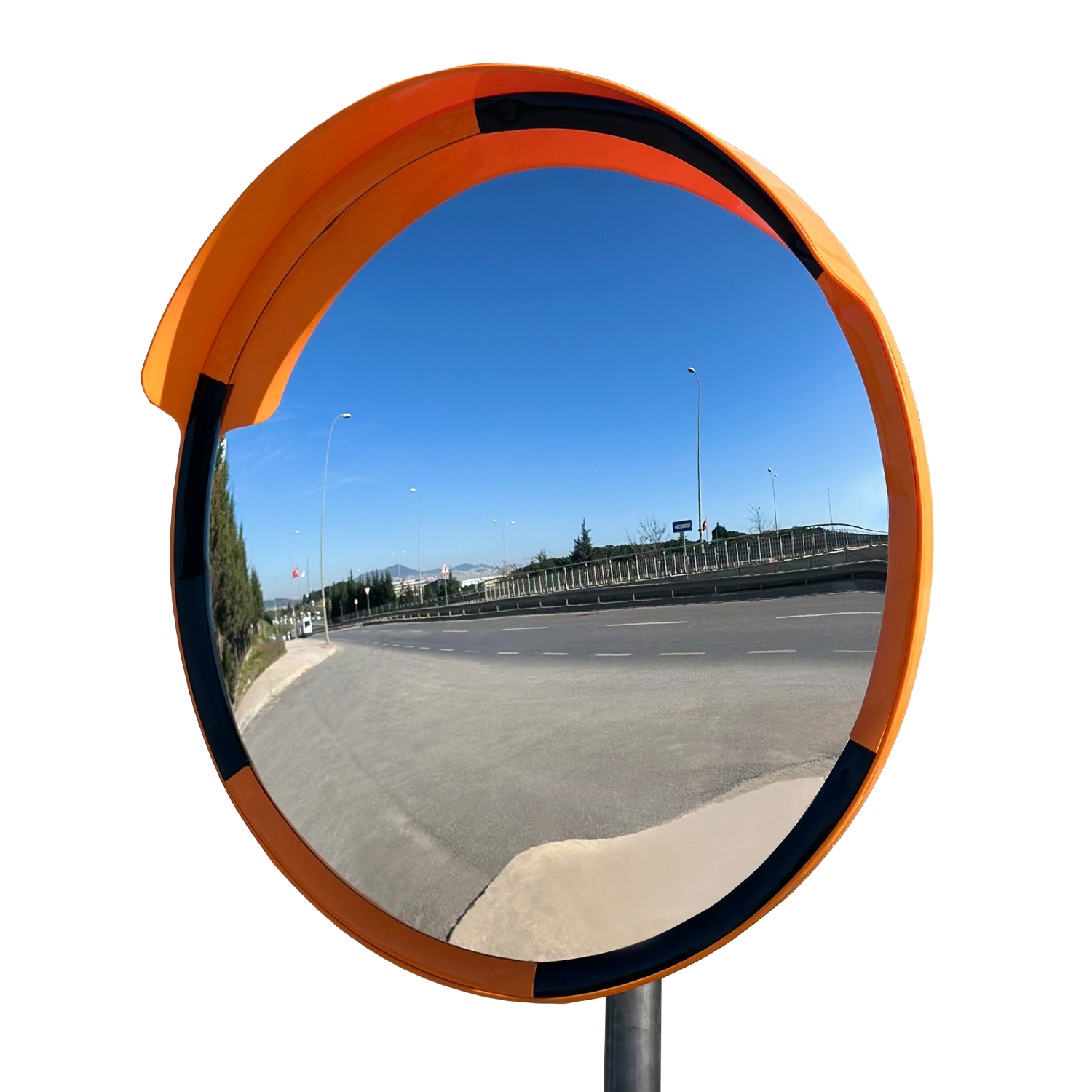 Otopark Giriş Çıkış Aynası Güvenlik Aynası Bombeli Trafik Güvenlik Aynası 80 cm